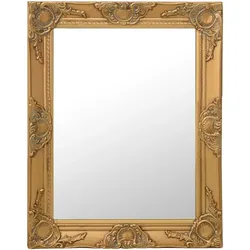 vidaXL Wandspiegel im Barock-Stil 50x60 cm Golden