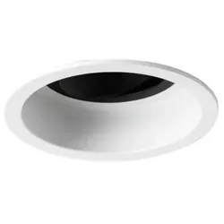 Brumberg 45002550 Einbaumodul rund, weiss struktur / schwarz struktur, Durchmesser: 105 mm, Decke