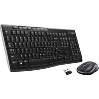 Wireless Combo MK270, Set schwarz/silber, DE-Layout, Rubberdome