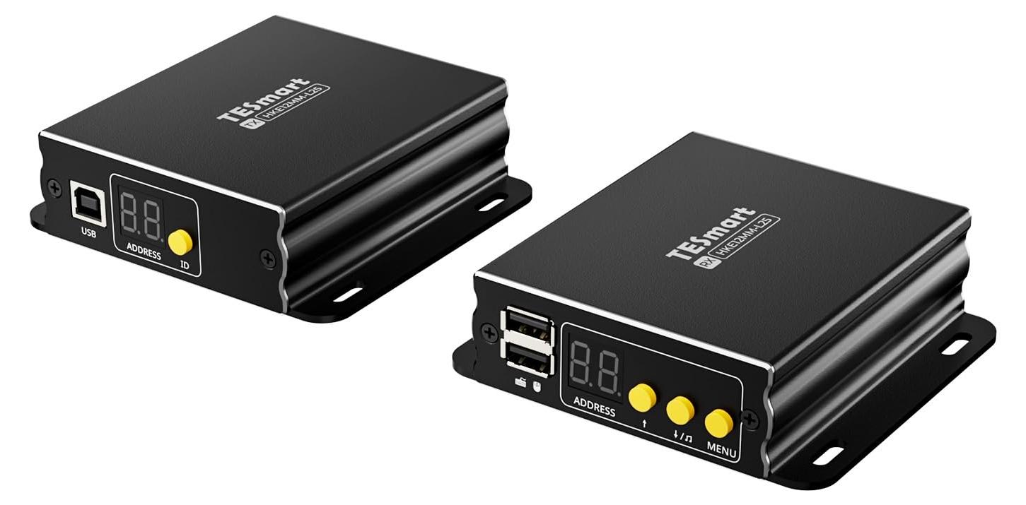 HDMI-Extender KVM-Extender HDMI-Verlängerung - 120 m über Cat5 - 1080p - Sender und Empfänger