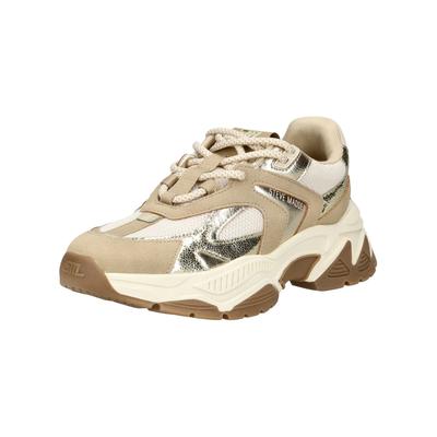 Sneaker STEVE MADDEN "STEVE MADDEN Sneaker Lederimitat", Damen, Gr. 40, beige, Lederimitat, Schuhe Sneaker