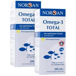 Doppelpack Norsan Omega-3 Total flüssig 2X200 ml