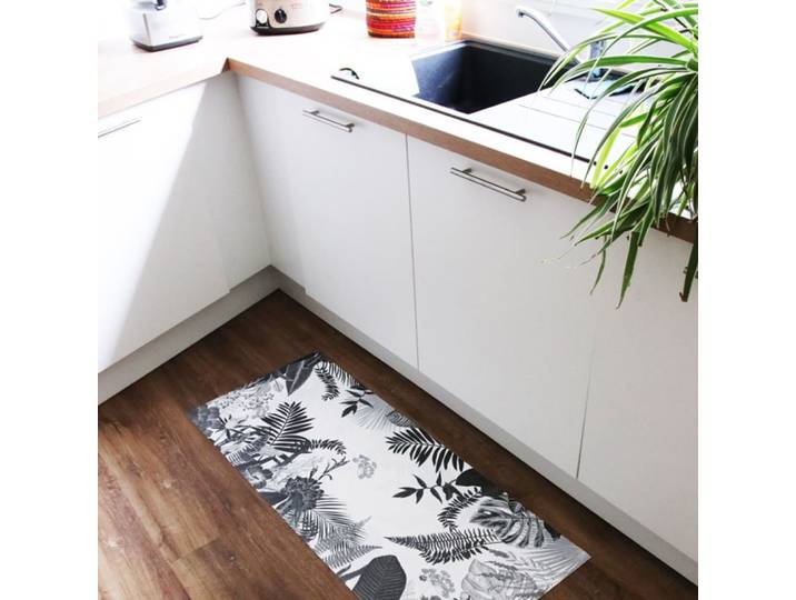 Tapis antidérapant - vinyle - int./ext. - noir - 120x200cm