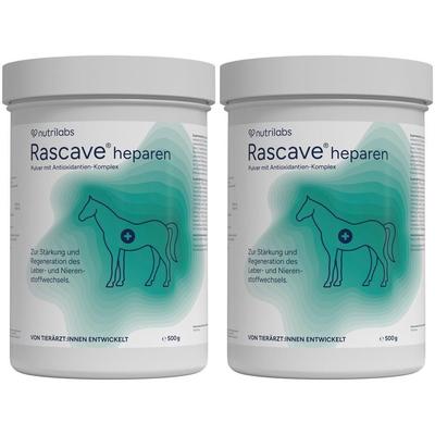 Rascave heparen Pulver f.Pferde 2x 2x500 g