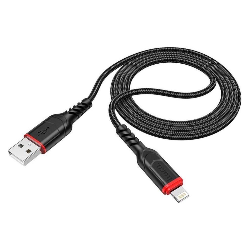 Hoco USB-A to Lightning X59 Victory, 18W, 2A, 1m, schwarz (1 m, USB 2.0, 18 W) (37663892)