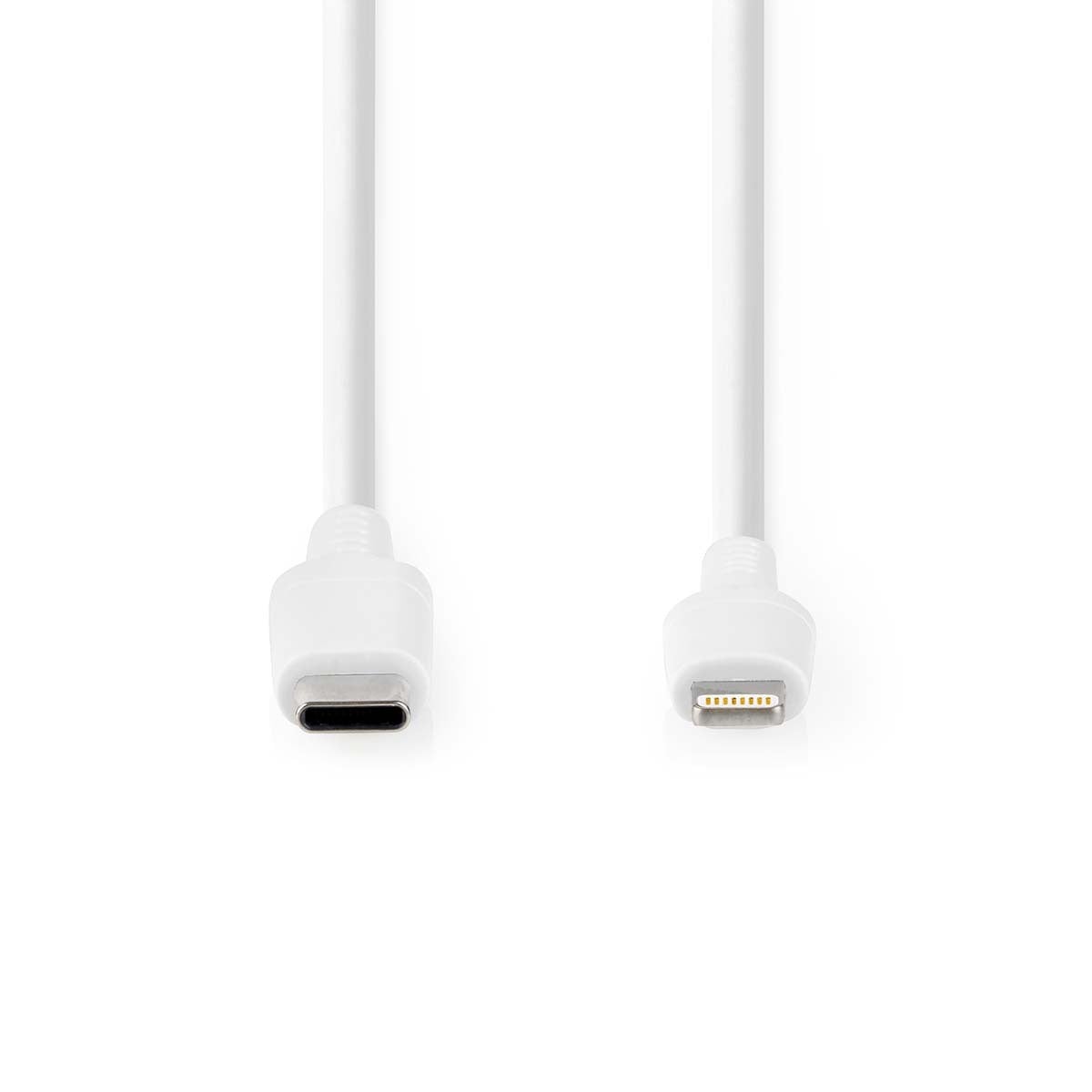 Nedis Lightning naar USB-C kabel, 2,0 m, Wit