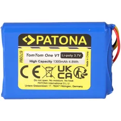 PATONA Akku passend für TomTom One V1 3,7V 1,3Ah