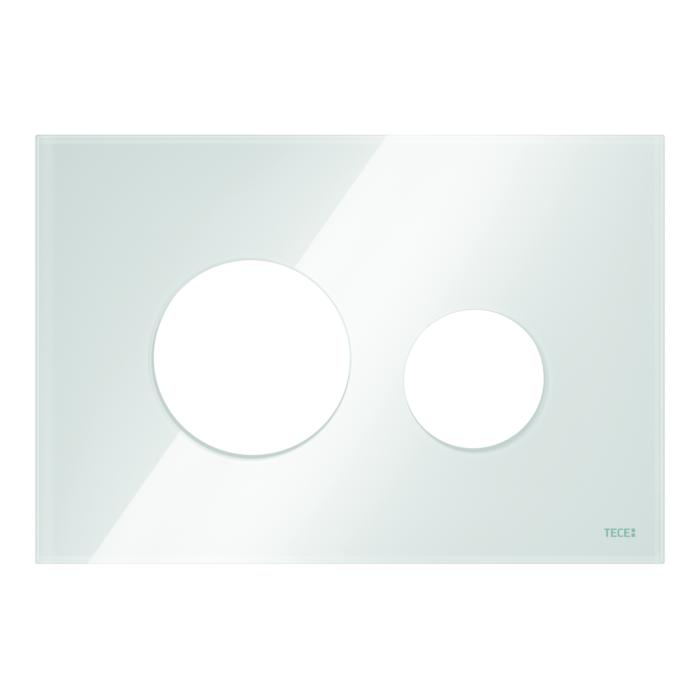 TECEloop Blende für WC-Betätigungsplatte 9240671 Glas weiß