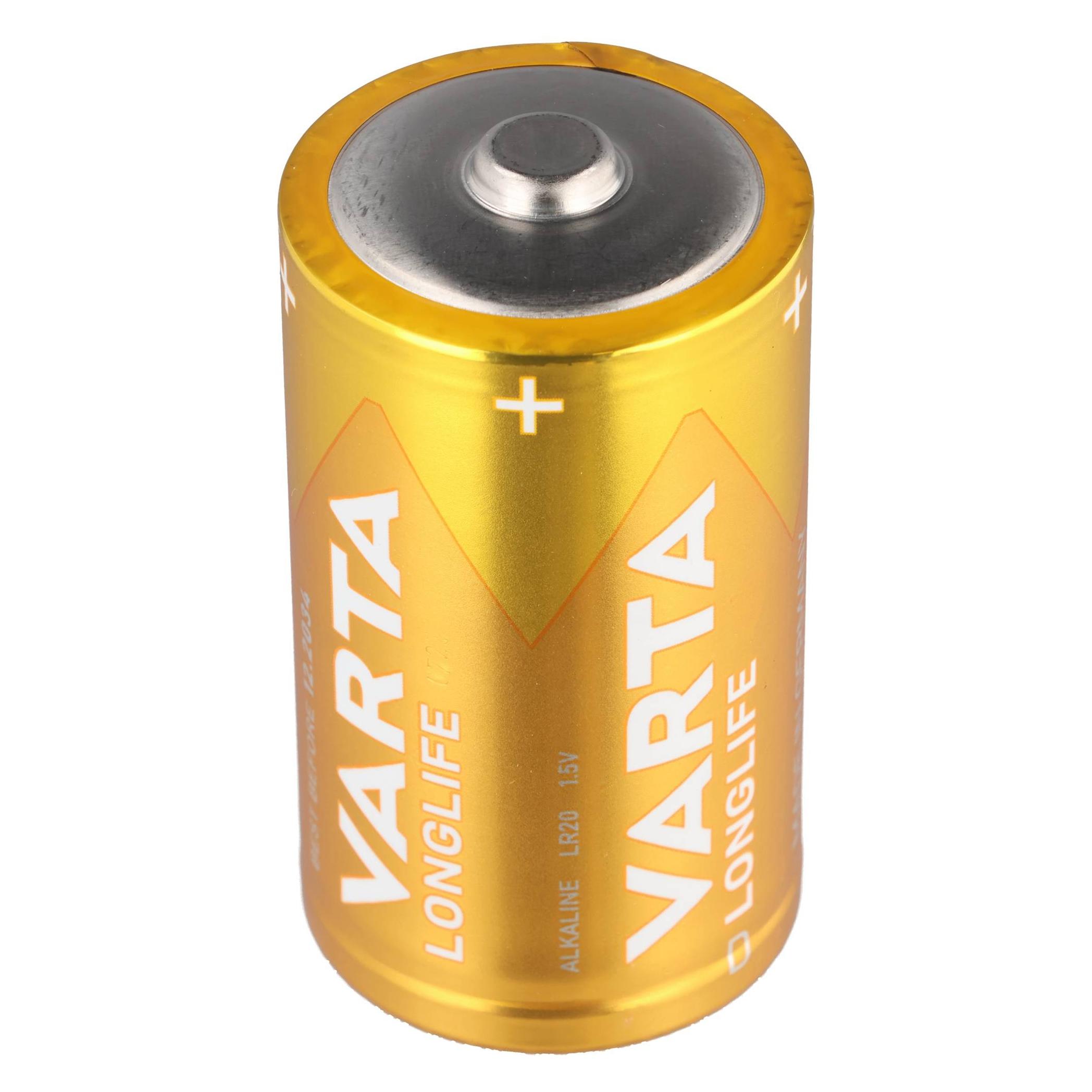 Varta Longlife Mono 1.5/Al-Mn 4120 Stk.1 - Batterie - Mono (D) (1 Stk., D, 16000 mAh) (04120101111)