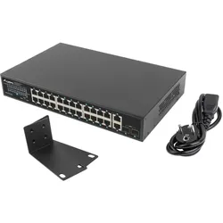 Lanberg RSGE-24P-2GE-2S-250 Netzwerk-Switch Unmanaged
