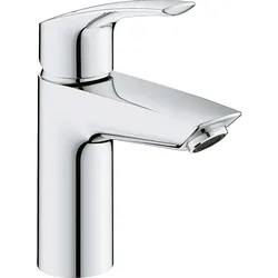 Waschtischmischer Grohe Eurosmart S-Size Ausladung 109 mm chrom Push-Open Ablauf