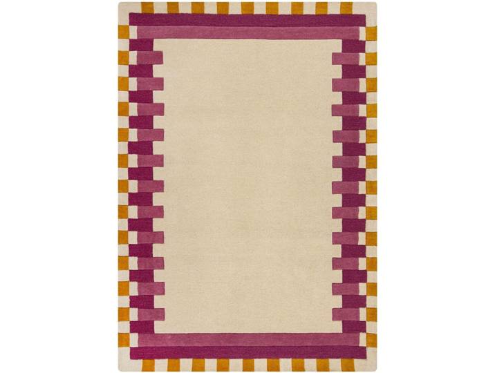 Teppich Skandy Braun/Rosa Anderes Muster Wolle 200 x 290 cm