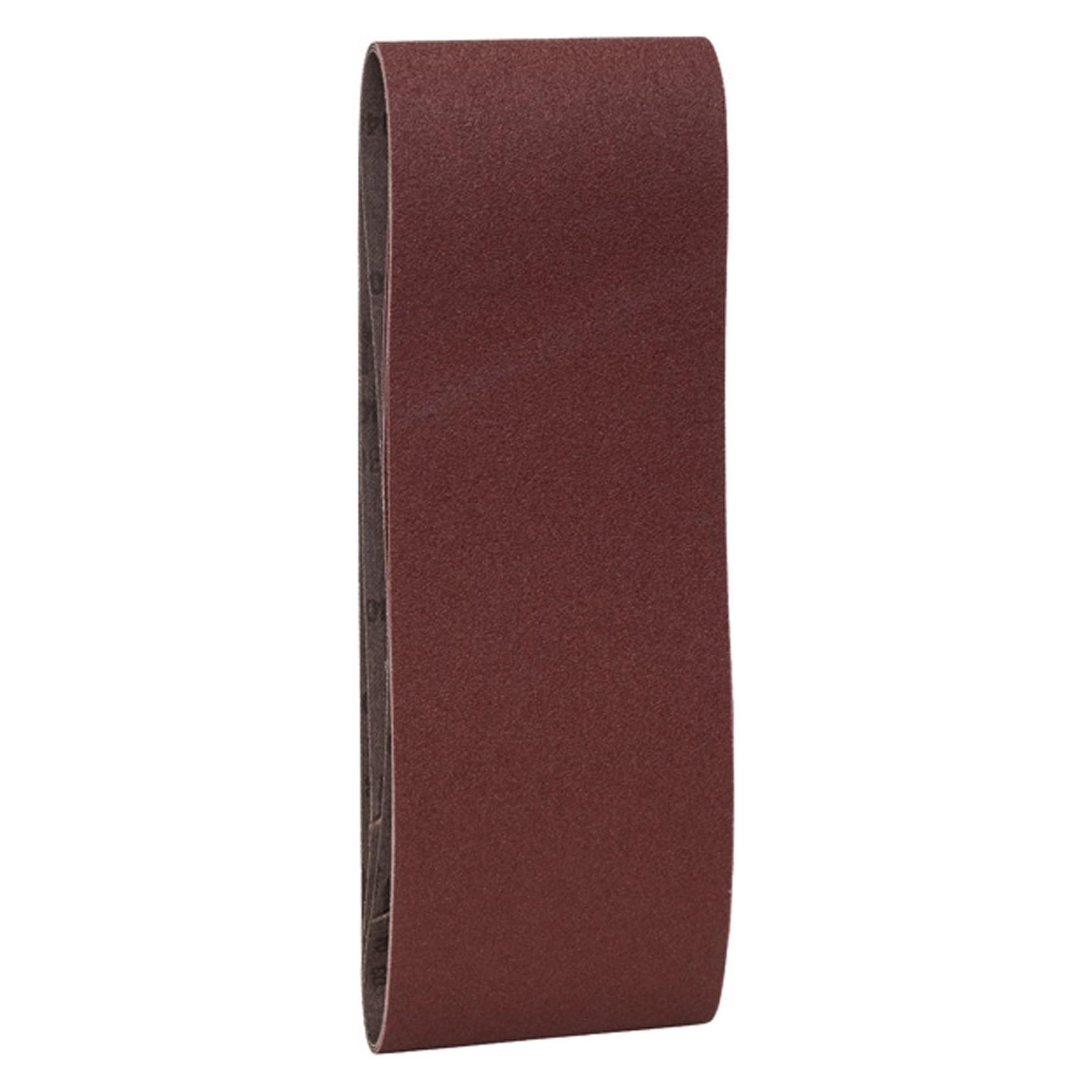 Bosch Zubehör 3tlg. Schleifband-Set für Bandschleifer, rote Qualität K = 80 (80) (2609256226)