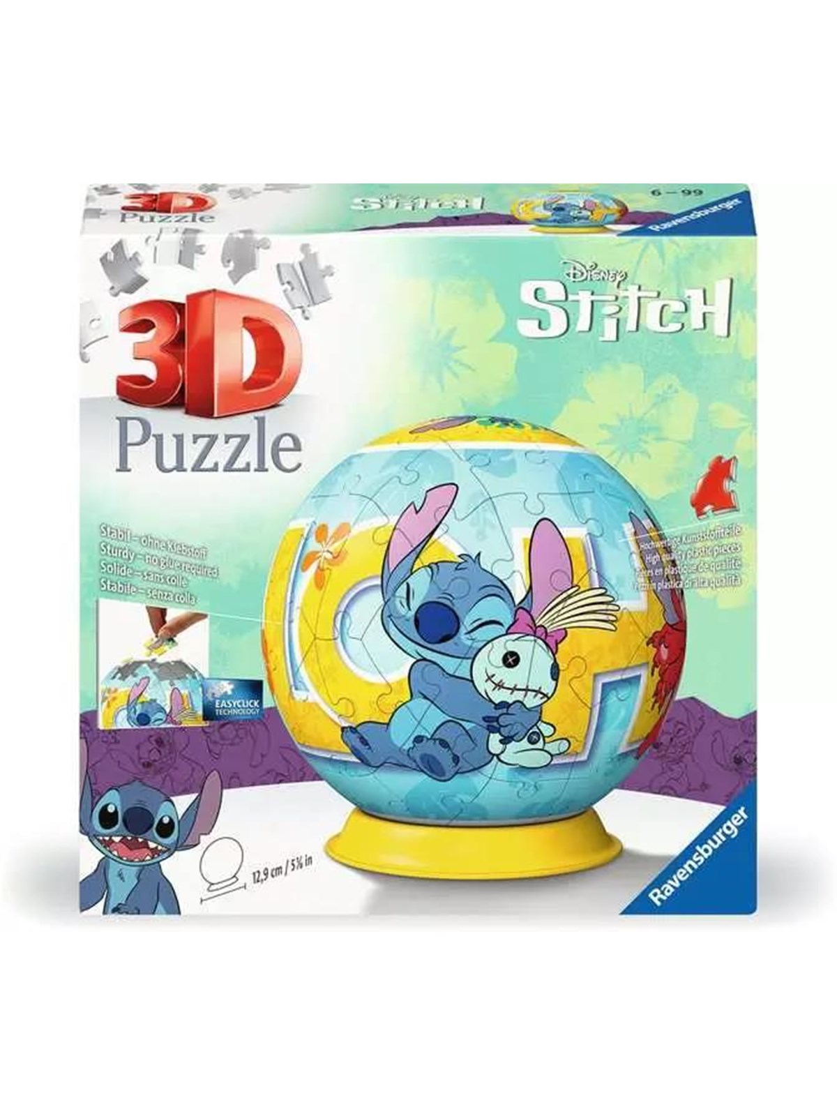 Ravensburger Puzzle Ball: Disney Stitch 3D Puzzle