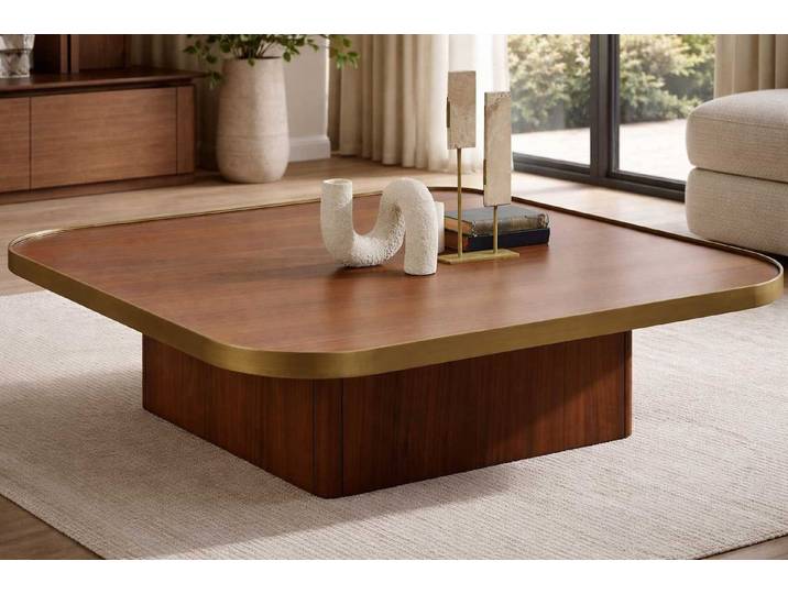 JVmoebel Couchtisch Brauner Wohnzimmer Couchtisch Designer Holztisch Exklusive Möbel, Made in Europa