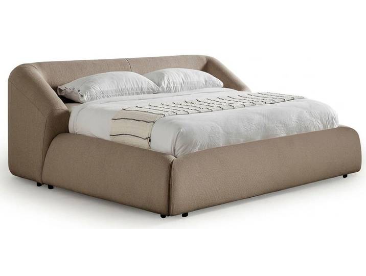 Xlmoebel Polsterbett Bett beige Stil Modern geräumig komfortabel praktisch Schlafzimmer (1-tlg., 1-tlg)