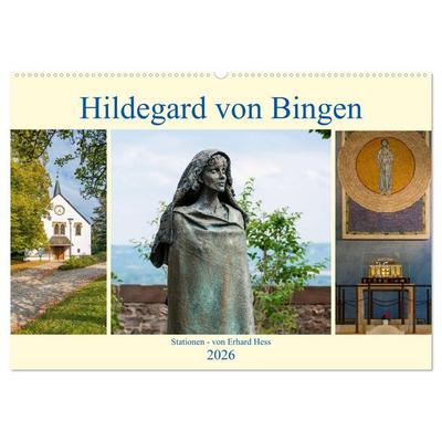 Hildegard von Bingen - Stationen (Wandkalender 2026 DIN A2 quer), CALVENDO Monatskalender