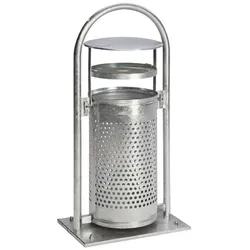 Standascher VAR RB 002 Rohrbogenständer 65 L feuerverzinkt Kopfteil feuerverzinkt, formschön, für 60/70 L Müllsäcke