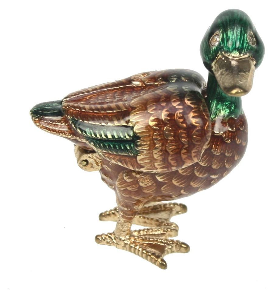 Meander decoratieve doos eend B: 4 cm, D: 2,4 cm, H: 4,3 cm