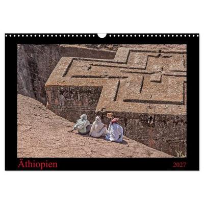 Äthiopien (Wandkalender 2027 DIN A3 quer), CALVENDO Monatskalender