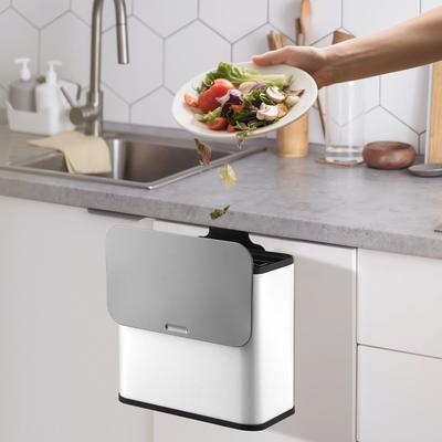 Garvee Kitchen Compost Bin for Countertop or Under Sink, 1.3 Gallon Stainless Steel Hanging Trash Can