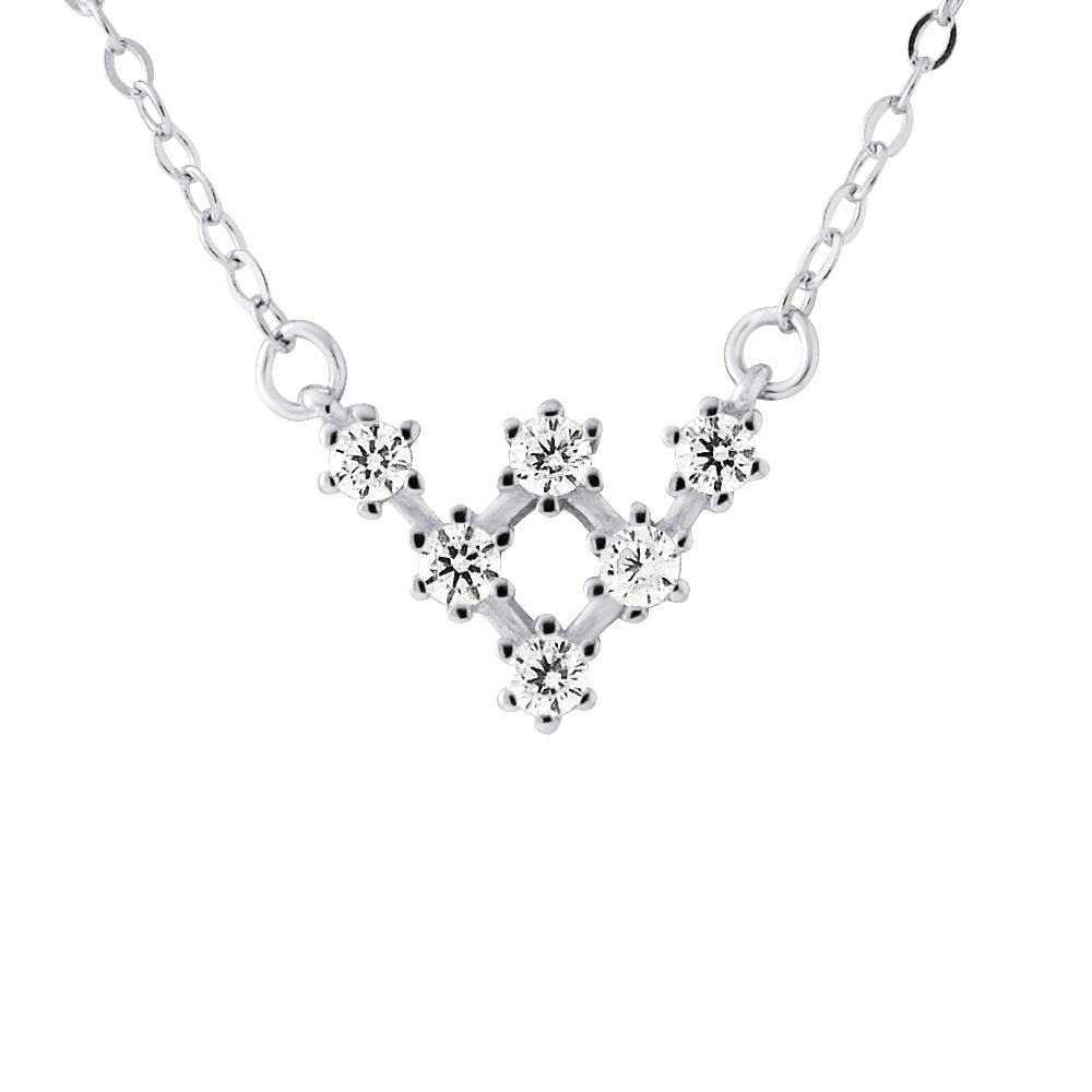 Ketting fleche 6 zirkonium 925 zirkoniumoxiden