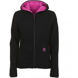 Dubbed Reversible Fleece Jacket Damen (Schwarz/Pink), Schwarz/Pink, M