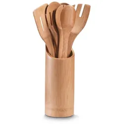 Küchenhelferset Bamboo 7tlg. Bambus Braun