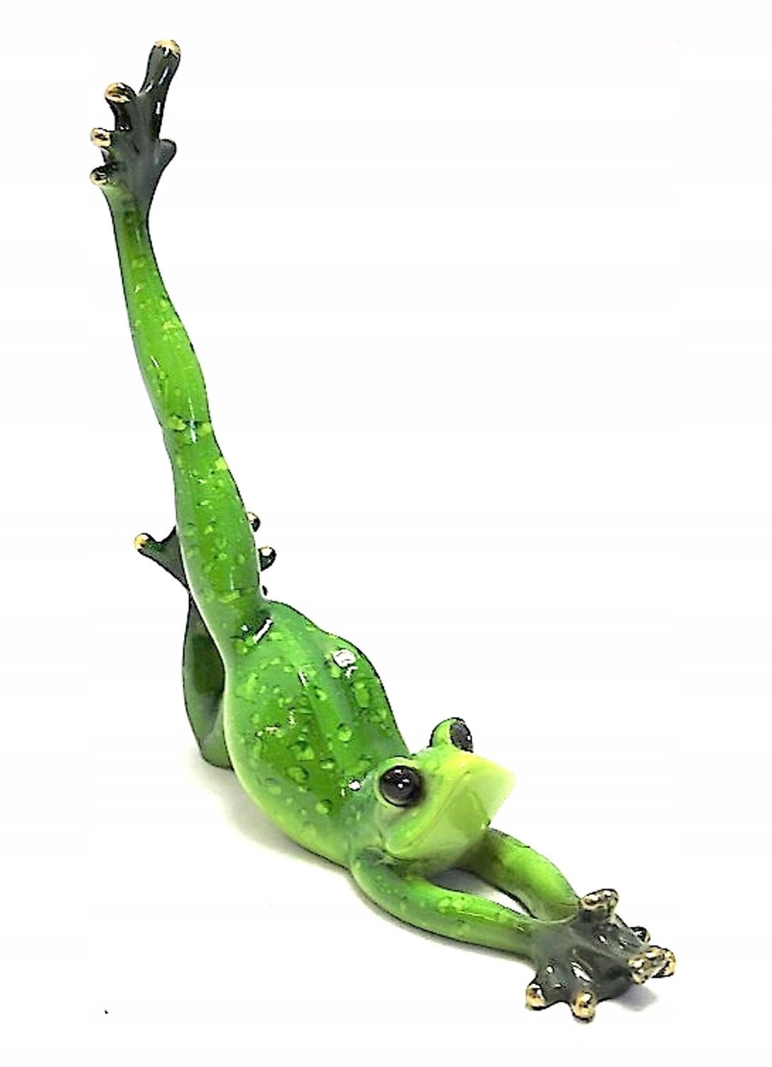 Merkloze Groene Yoga Kikker Decoratie voor op tafel