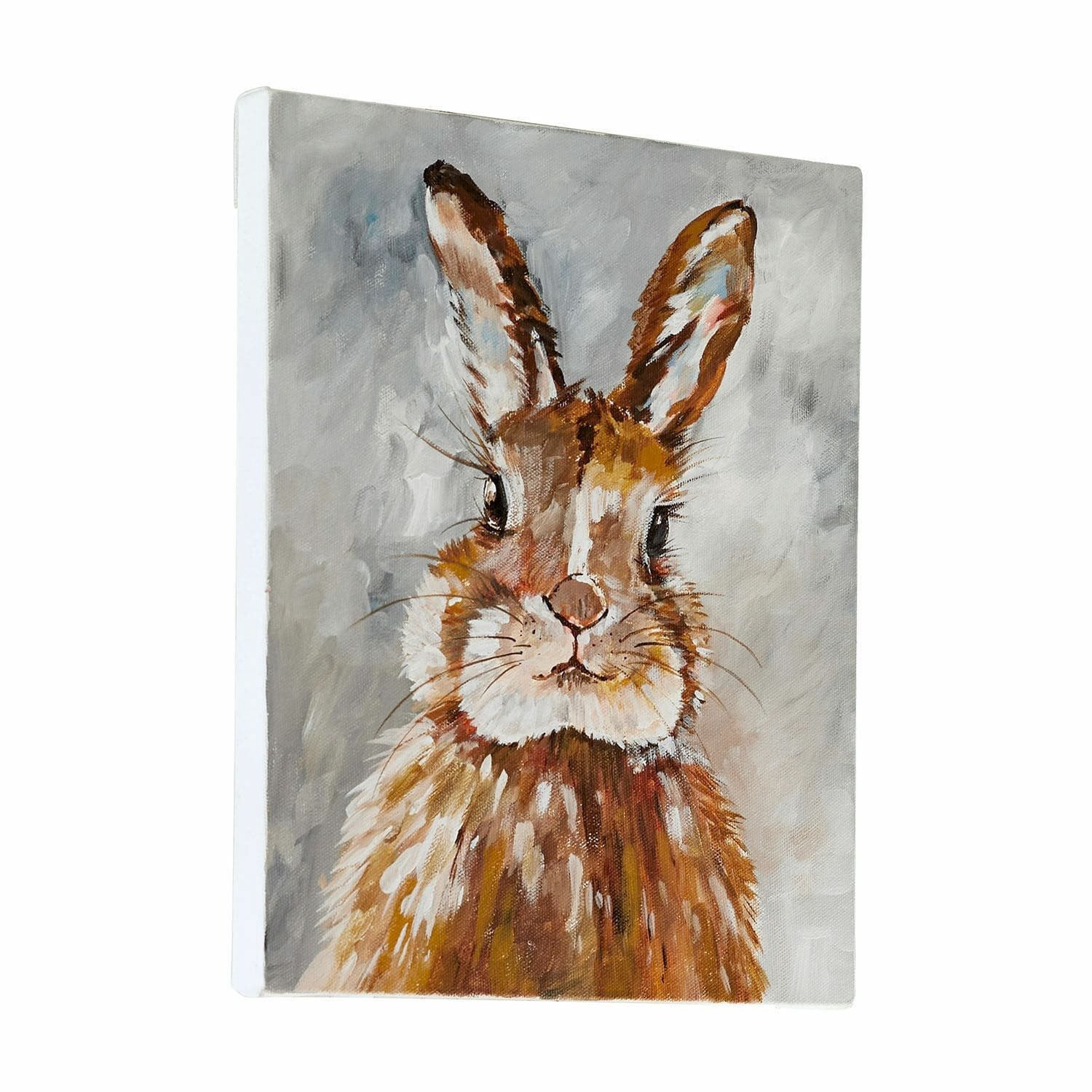 Loberon Afbeelding Magnus canvas schilderij bruin/blauw