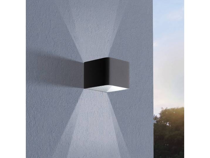 EGLO LED Außenwandleuchte Doninni 1, schwarz, Aluminium, Modern