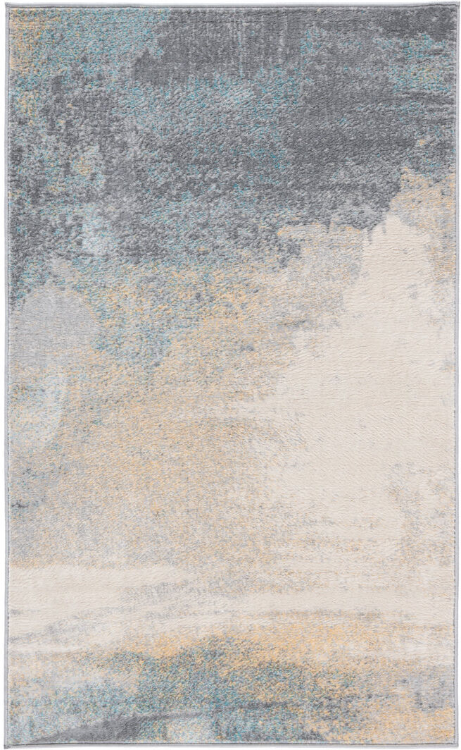 Trent Austin Design Tiberius Abstract Area Rug Grey;Beige Rectangle 91 x 152cm