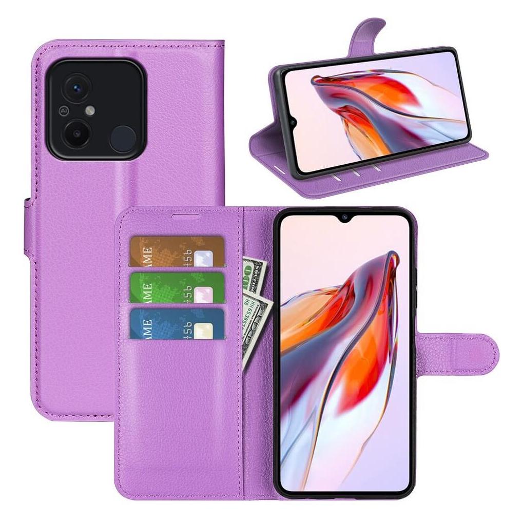 Cover-Discount Xiaomi Redmi 12C - Leder Etui Hülle violett (Xiaomi Redmi 12C) (660130133H)