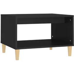 Décoshop26 - Moderner Couchtisch im zeitgenössischen Design 60 x 50 x 40 cm schwarzes Holzwerkstoff DEC039711