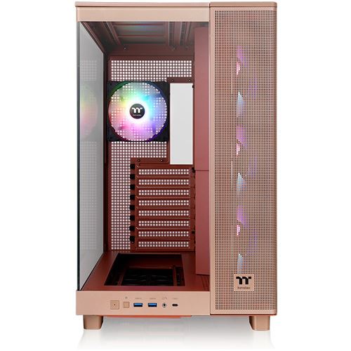 Thermaltake View 380 XL TG ARGB Gravel Sand Midi Tower ohne Netzteil braun
