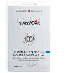 SWISSOVIT Omega-3 TG 600 mg Fischöl EPA+DHA Kaps.