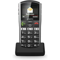 Emporia Simplicity-LTE V27 (2"), Tastenhandy, Schwarz, Silber