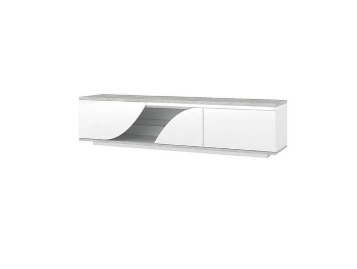 CIANN TV-Möbel GOYA 200cm weiss glänzend