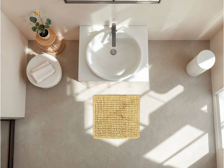 Badematte Fabrizio 60 x 60cm Beige/Sand