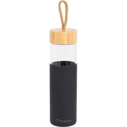 ENERGETICS Trinkbehälter Trinkflasche Glass Bottle III, Größe 0,50 in Schwarz Schwarz