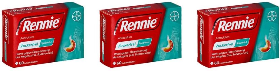 Rennie Antacidum Spearmint Lutschtabletten 3x60stk