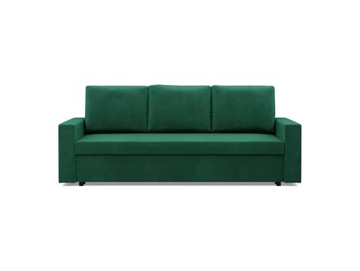 Mebligo - Sofa 3 Sitzer mit Schlaffunktion 220 x 92 x 92 cm NEO Kollektion, Sofa Klein Schlafsofa mit Bettkasten, Sofa Wohnzimmer, Sitz mit Bonellfedern, Dunkelgrün