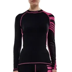 Salming Baselayer LS Tee Women Schwarz/Rosa Polyester X-Small Damen