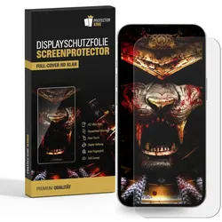 5x Displayschutzfolie für Apple iPhone 14 3D KLAR FULL COVER PREMIUM Displayschutz Schutzfolie Folie