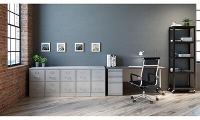 Hirsh 25-inch Deep 2-drawer Letter-size Vertical File Cabinet