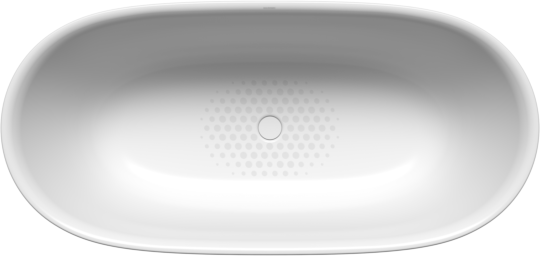 Kaldewei MEISTERSTÜCK OYO DUO 1051-4033 Badewanne 205143511001 173x82cm, Schallschutz, Ablauf, Invisible Grip, glänzend, alpinweiß