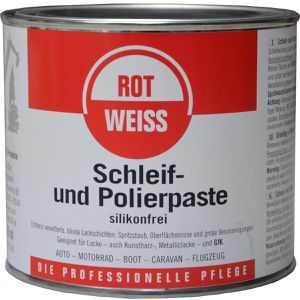 RotWeiss Autopolitur 5100 Schleif- und Polierpaste, für stark verwitterte Lacke, silikonfrei, 750ml