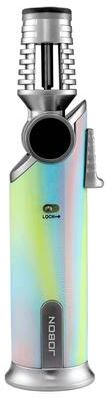 Multicon Wholesale Hub Inflatable High Flame Metal Torch Lighter, Rotate The Nozzle At Any Angle, Ignition Lock Fire Design rainbow