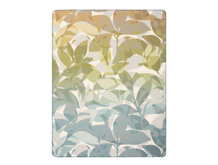 Wohndecke BIEDERLACK Wohndecke Horizon Flora , bunt (multicolor), B:150cm L:200cm, Baumwolle, Polyacryl, Polyester, Wohndecken, Wohndecke, florales Design mit Zierstich