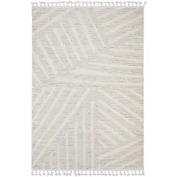 Webteppich Kel Air 4 Elfenbein/Natur ca.190x290cm